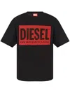 Diesel Logo T-shirt With In Black