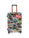 Diesel Sticker-print Suitcase In Multi