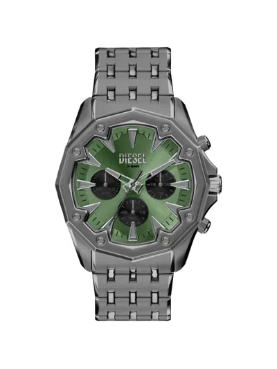 Diesel Stinger Chronograph 46mm Watch In Transparent
