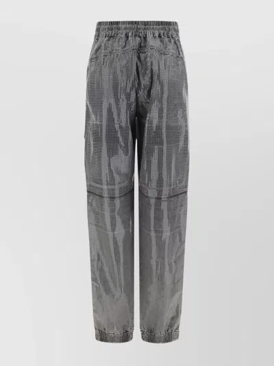 Diesel Stonewashed Cotton Cargo Trousers In Multi