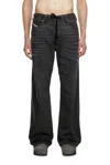 Diesel Straight 2080 D-reel Joggjeans In Black