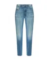 Diesel Straight Denim Trousers In Blue