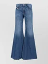 Diesel Straight Flared Trousers Belt Loops In Blue