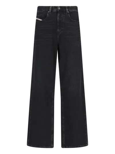 Diesel Straight Jeans 2001 D-macro 09i35 In Nero