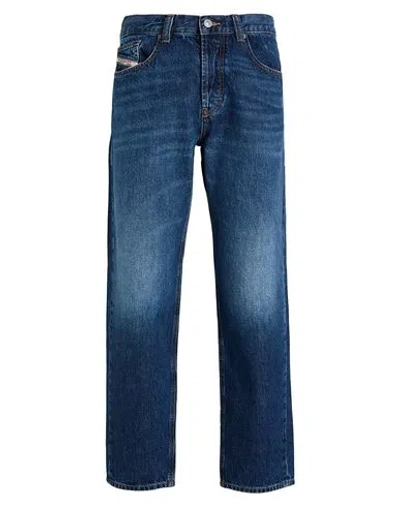 DIESEL DIESEL STRAIGHT JEANS 2010 D-MACS 09I27 MAN JEANS BLUE SIZE 33W-32L COTTON