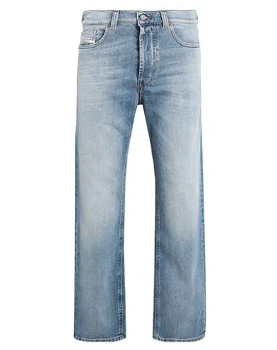Diesel Straight Jeans 2010 D-macs 0dqad Man Jeans Blue Size 34w-32l Cotton, Elastane