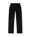 Diesel Straight Jeans In Black