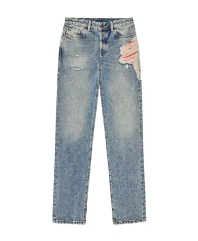 Diesel Straight Jeans In Gray