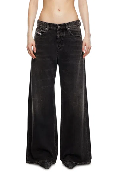 Diesel Straight Jeans In Nero