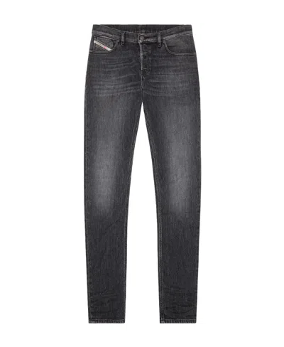 Diesel Straight Jeans Pants In Black