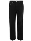 Diesel Straight-leg Black Pants In Black