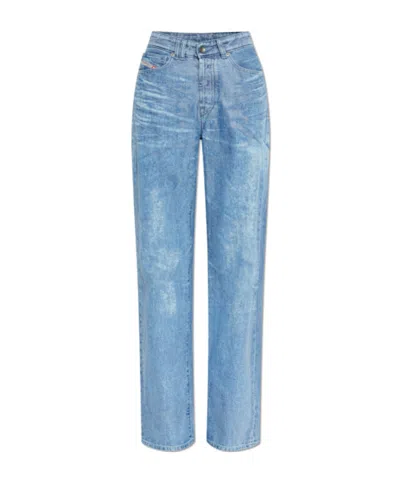Diesel Straight Leg Jeans In Blue