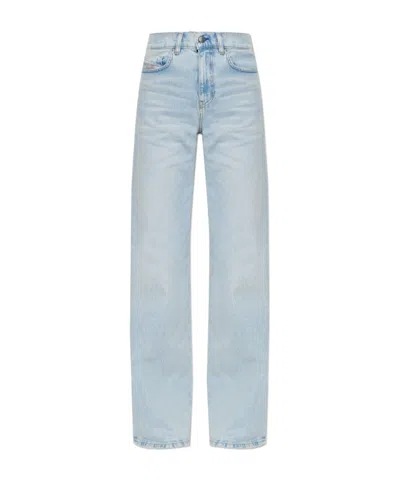 Diesel Straight Leg Jeans In Blue