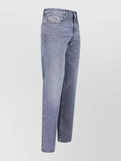 Diesel Slim-fit Stretch Denim Jeans With Five-pocket Design In Blue
