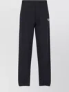 Diesel Straight Trousers With Elastic Waistband And Side Pockets In Black