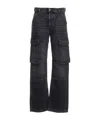 Diesel Straight Work Jeans In Black