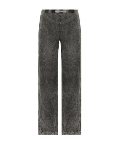Diesel Straight-leg Casual Trousers In Gray