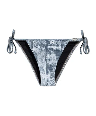 Diesel Strap-up Swimming Trunks In Blue