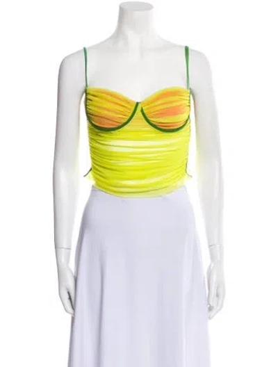 Pre-owned Diesel Strapless Crop Top In Multi