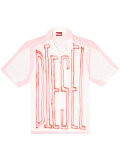 Diesel Street Art Capsule Shirt In Pink