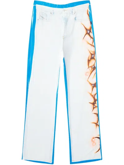 Diesel Street Art Capsule Trousers In Blue