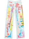 Diesel Street Art Capsule Trousers In Blue