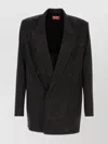 Diesel Stretch Acetate J-pekka Blazer In Black