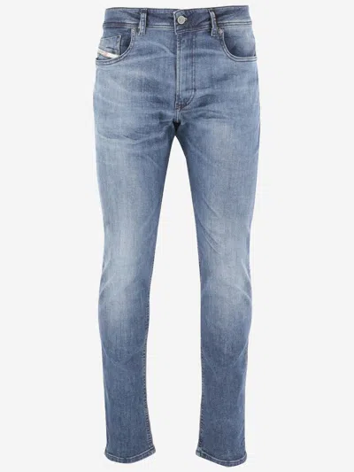 DIESEL STRETCH COTTON BLEND DENIM SKINNY JEANS