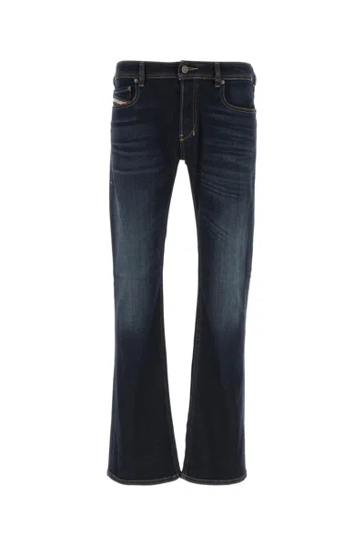 Diesel Stretch Denim Zatiny Five-pocket Trousers In Blue