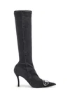 Diesel D-venus 100 Knee-high Boots In Black