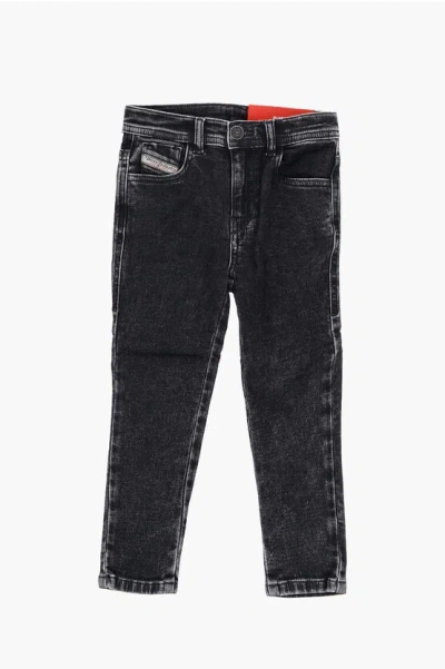 Diesel Stretch Denim Pslandy Jjj Jeans In Black
