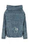 Diesel Felpa In Denim Stretch  Uomo In Blue