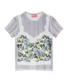 Diesel T-shirt Made Of Polyester. In White