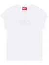 Diesel T-angie T-shirt In Stretch Cotton In White