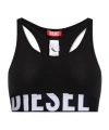 Diesel Bra Ufsb-cotton-race-bralette In Black