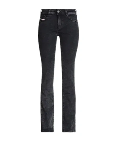 Diesel Stretchy Flared Jeans In Black