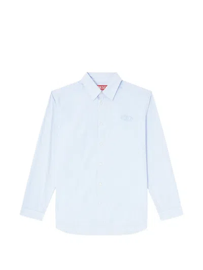 Diesel Stripe-pattern Shirt In Blue