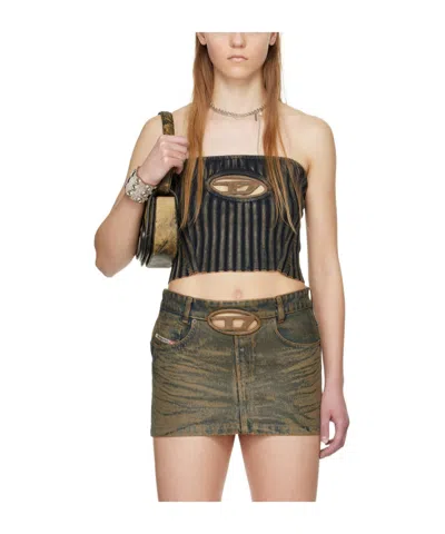 Diesel Ssense Exclusive Brown Tube Top In 7dd