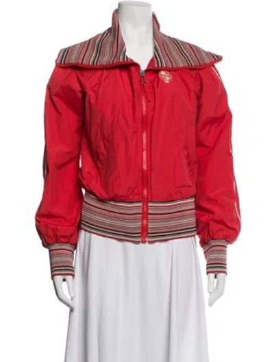 Pre-owned Diesel Striped Bomber Jacket In Red