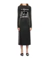 Diesel Striped Dress In Black