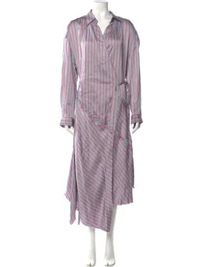 Pre-owned Diesel Striped Long Dress W/ Tags In Multi