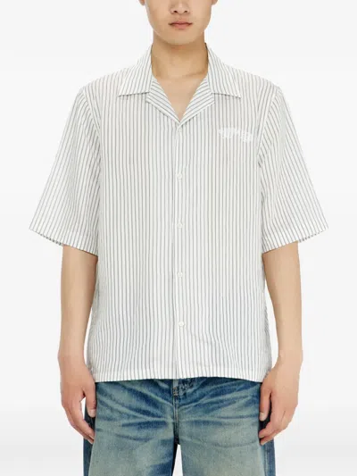 Diesel Striped Shirt In White