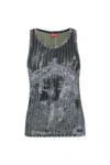 Diesel T-stripe Logo-embroidered Tank Top In Xxa
