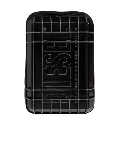 Diesel Strong Image Backpack In Black