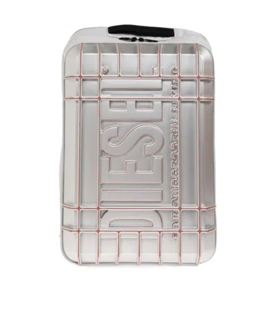 Diesel Strong Image Backpack In Silver
