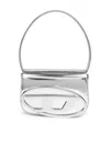 Diesel 1dr Shoulder Bag In Mirrored Leather Color Silver In Silver