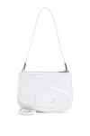 Diesel 1 Dr Twin Leather Shoulder Bag In White