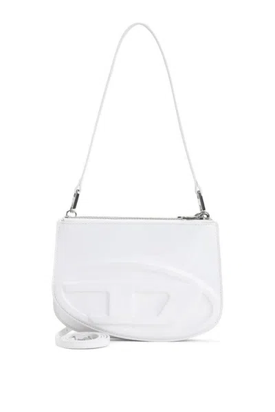 Diesel Women 1dr Twin Leather Shoulder Bag In White