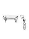 Diesel Stud Earring In White