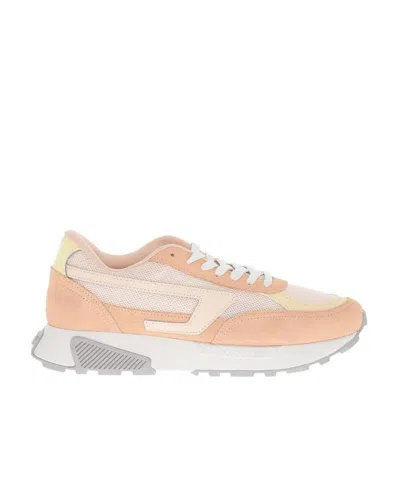 Diesel S-tyche Color-block Low-top Sneakers In Animal Print
